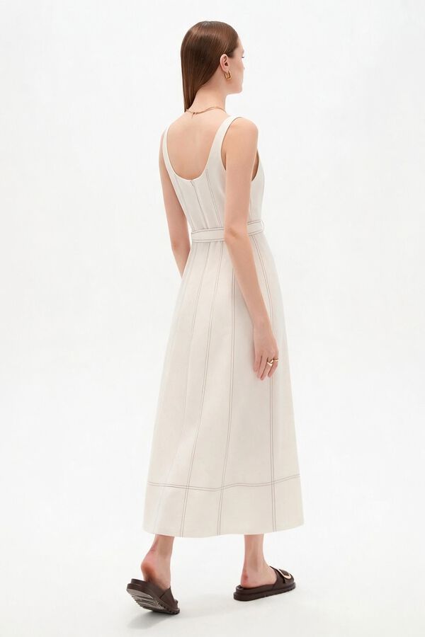 VESTIDO CAROA 70809 MARFIL  / OFF WHITE image number null