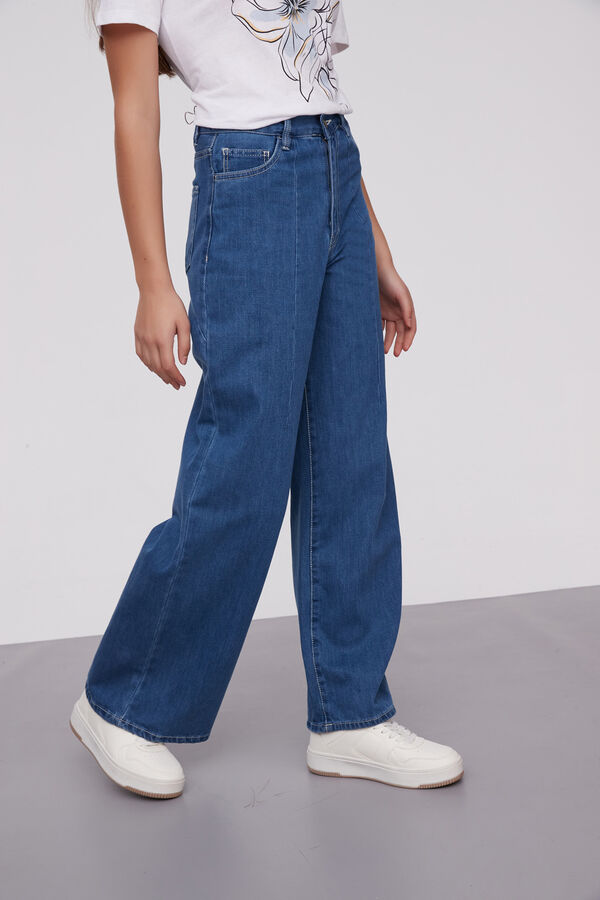 PANTALON LENICETE AZUL MEDIO