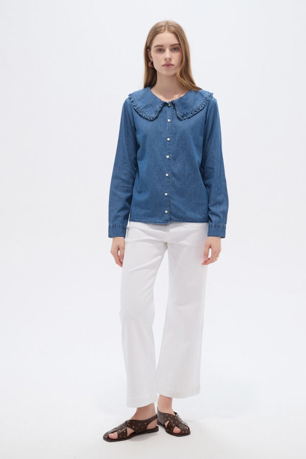 CAMISA HONNA 70607 AZUL MEDIO image number null