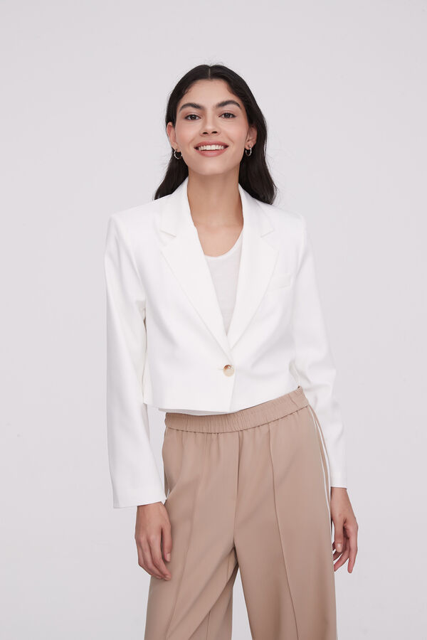 BLAZER OLY MARFIL  / OFF WHITE image number null