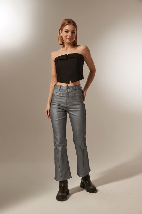 PANTALON KANOL PLATEADO image number null
