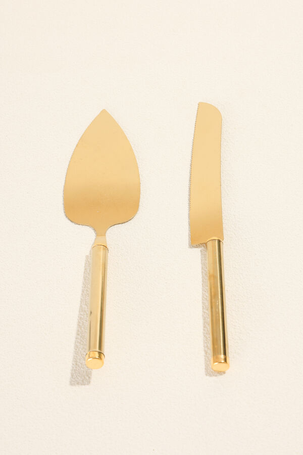 Accesorios Set Cuchillo Torta dorado COLOR UNICO image number null