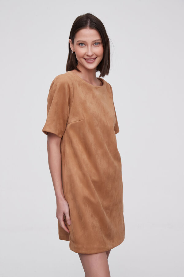 VESTIDO MUWA BEIGE image number null