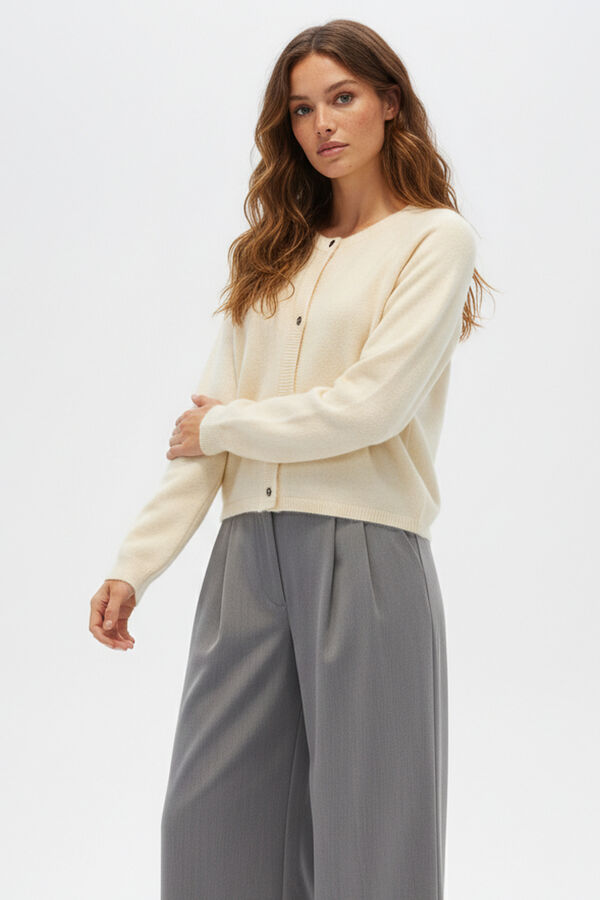 CARDIGAN SHAMER CRUDO / NATURAL image number null