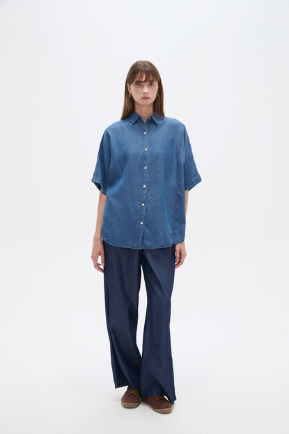 CAMISA PEZO 70607 AZUL MEDIO image number null
