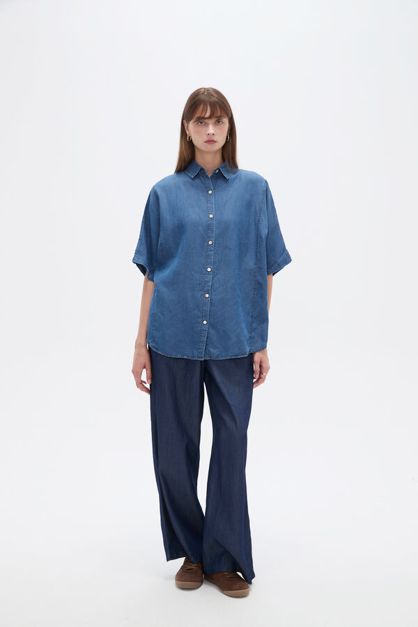 CAMISA PEZO 70607 AZUL MEDIO image number null