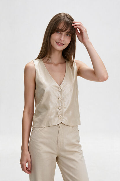 CHALECO XINO 70809 BEIGE CLARO image number null
