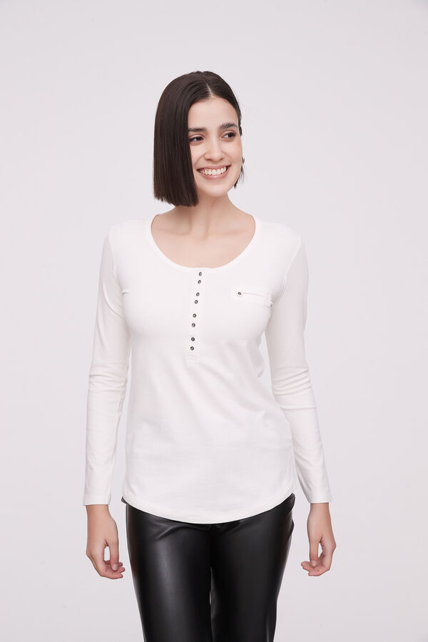 REMERA AMAN MARFIL  / OFF WHITE image number null