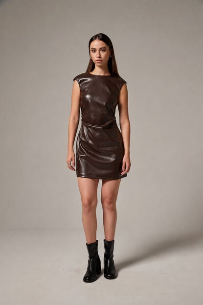 VESTIDO MELVION 70607 CAFE image number null