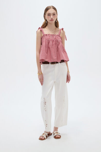 PANTALON RATO 70809 MARFIL  / OFF WHITE image number null