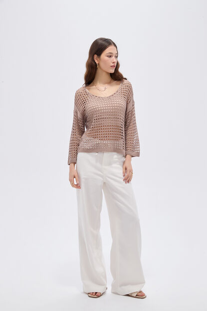 SWEATER ESDREN 70809 TAUPE CLARO image number null
