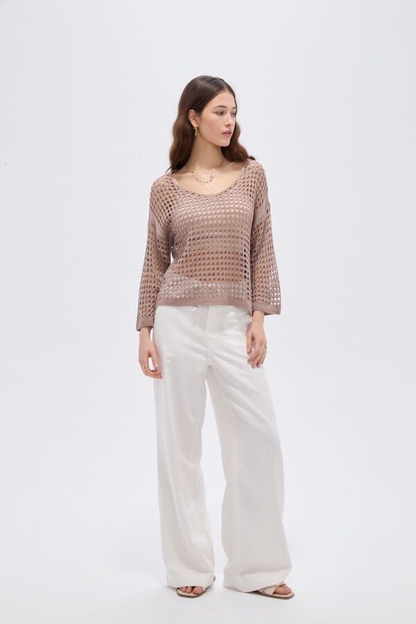 SWEATER ESDREN 70809 TAUPE CLARO image number null