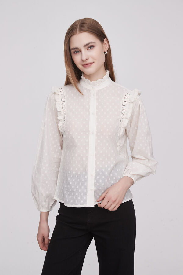 CAMISA DONTCA MARFIL  / OFF WHITE image number null