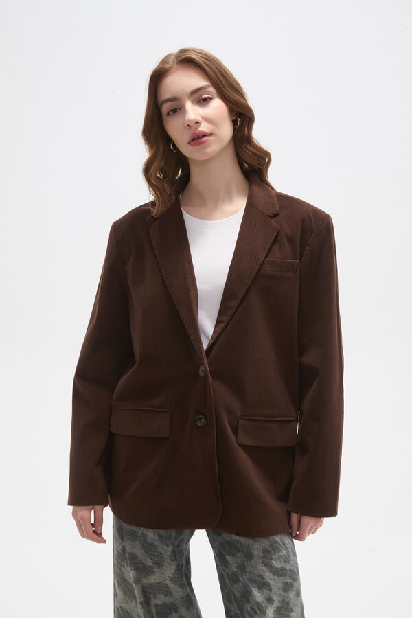 BLAZER RUFINI CHOCOLATE image number null
