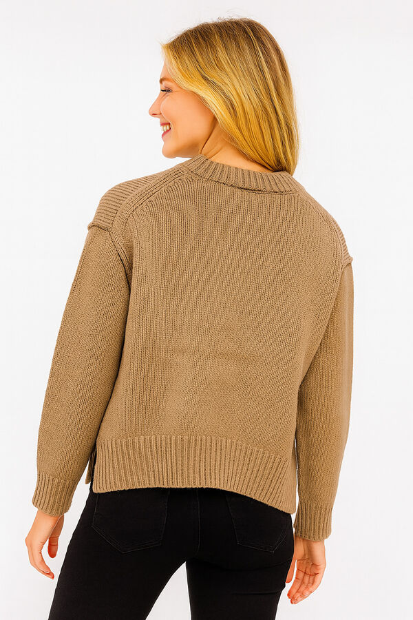 SWEATER PROPAL BEIGE OSCURO image number null