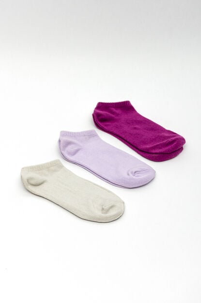 Medias Ankle Colorin, Pack x 3 COLOR UNICO image number null