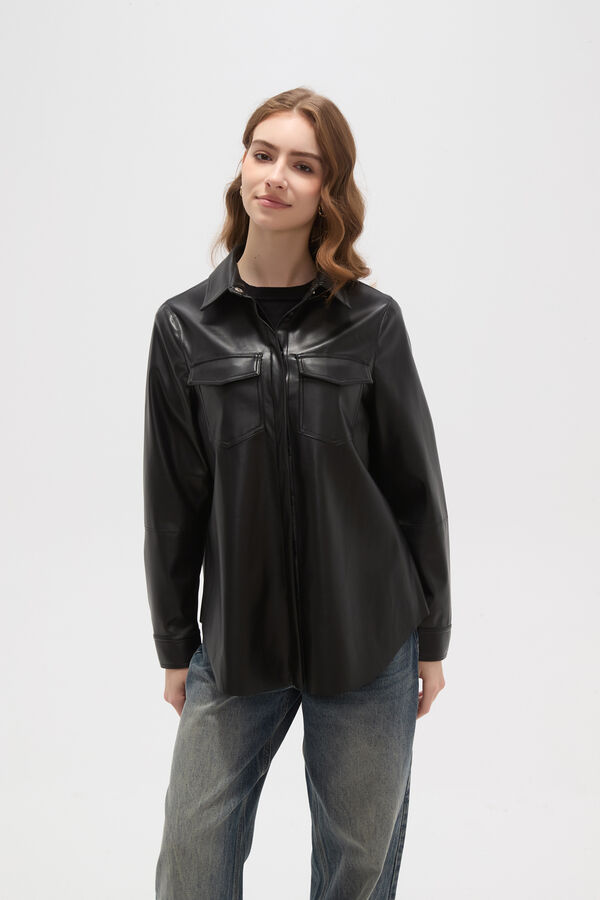 SOBRECAMISA NAWAH NEGRO image number null