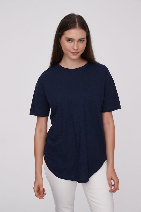 REMERA CHRISTALLINE AZUL MARINO image number null