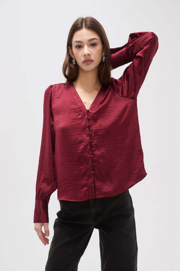 CAMISA SENIA BORDEAUX image number null