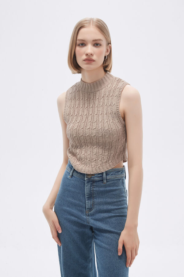 CHALECO ROZET BEIGE