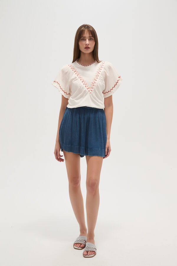 SHORT JOTHI AZUL PIEDRA image number null