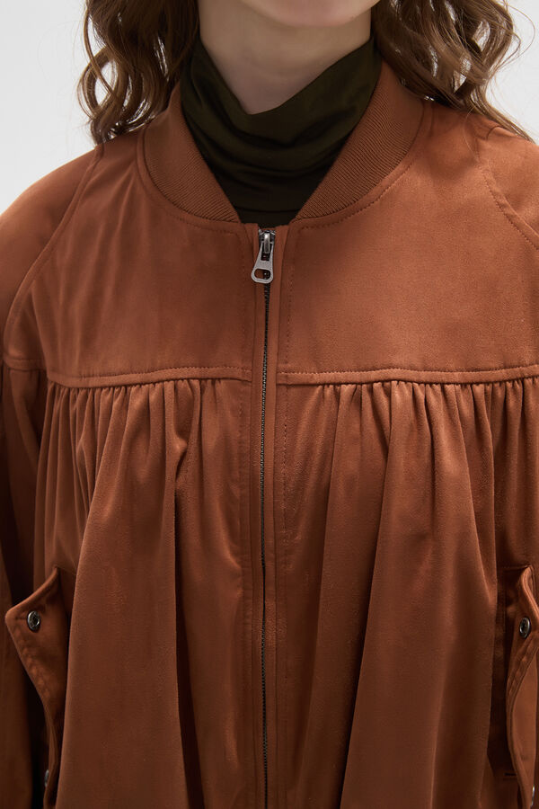 CHAQUETA ILYROS CARAMELO image number null
