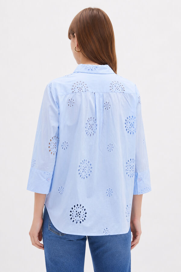 CAMISA BOW 70607 CELESTE image number null
