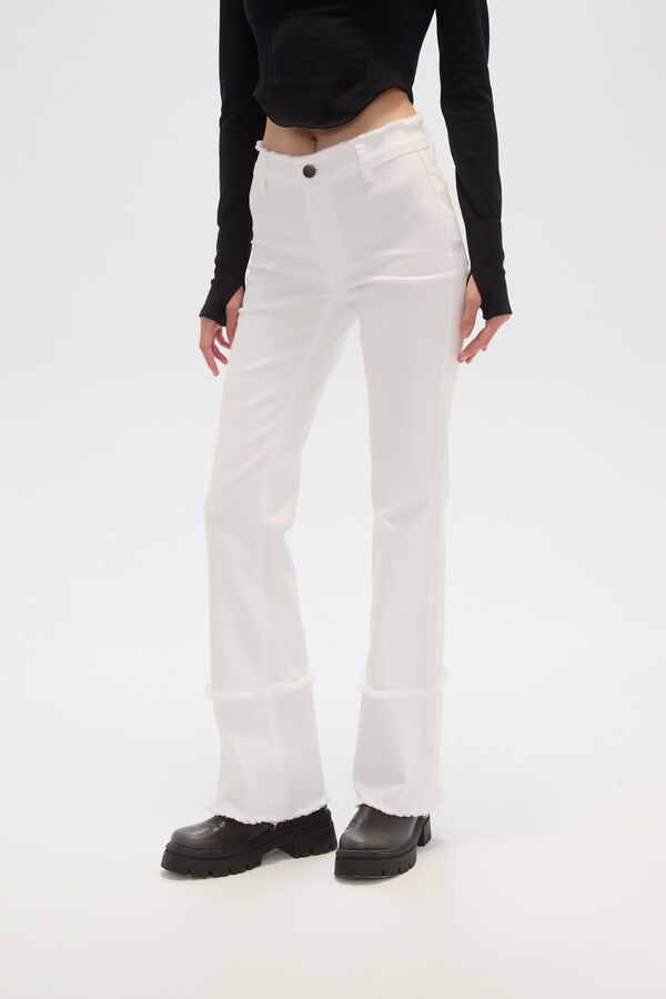 PANTALON BASCERA MARFIL  / OFF WHITE image number null