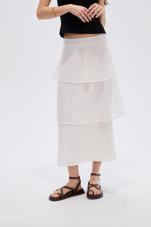 FALDA PEXLON 70809 MARFIL  / OFF WHITE image number null
