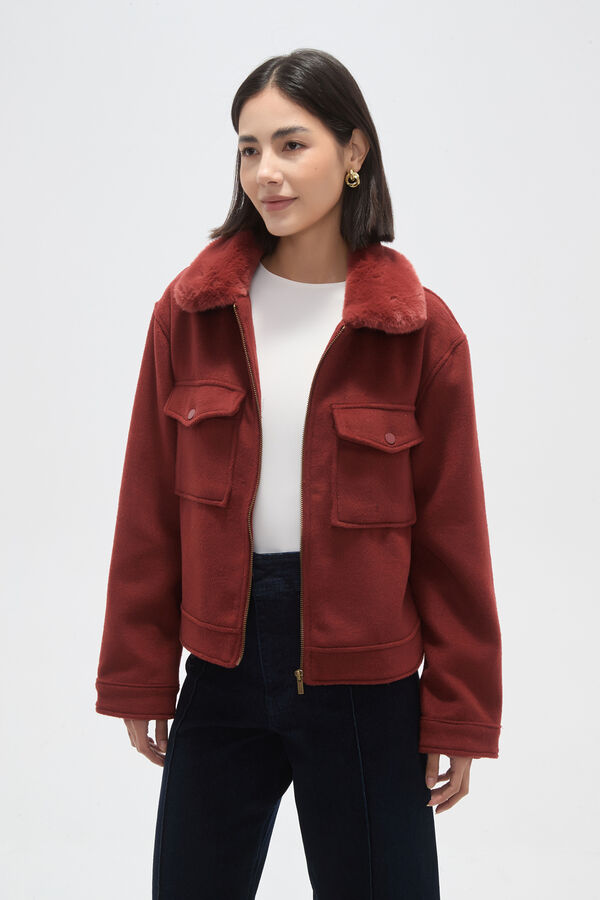 CHAQUETA KORYN LADRILLO image number null