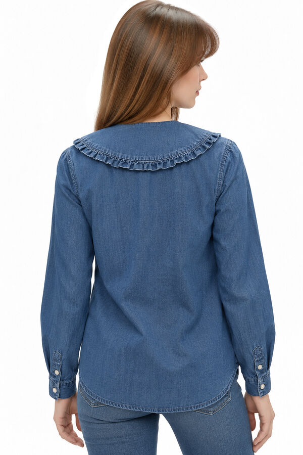 CAMISA HONNA 70607 AZUL MEDIO image number null