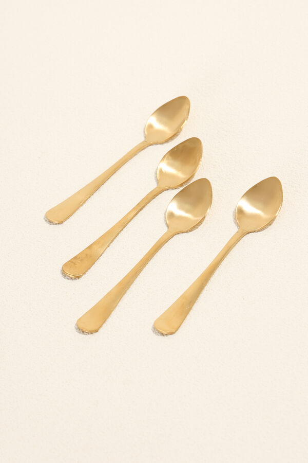 Cuchara para caf&eacute; Olivo Set 4 un. dorado COLOR UNICO image number null
