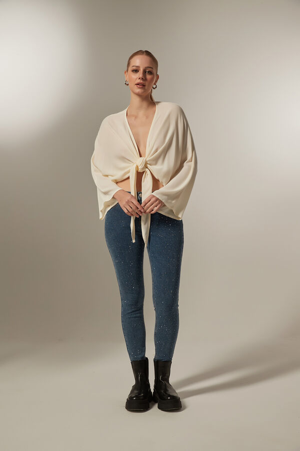 BLUSA TRUMAN MARFIL  / OFF WHITE image number null
