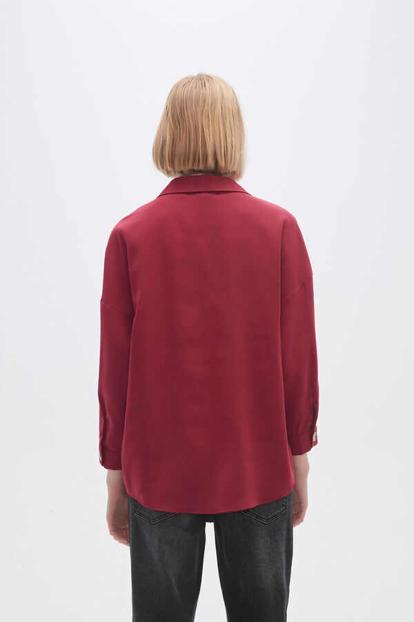 BLUSA KANSAS BORDEAUX image number null