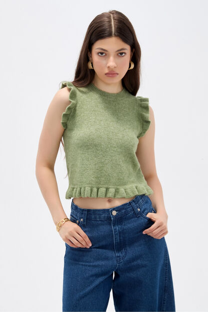 CHALECO HALYRA VERDE PALIDO image number null