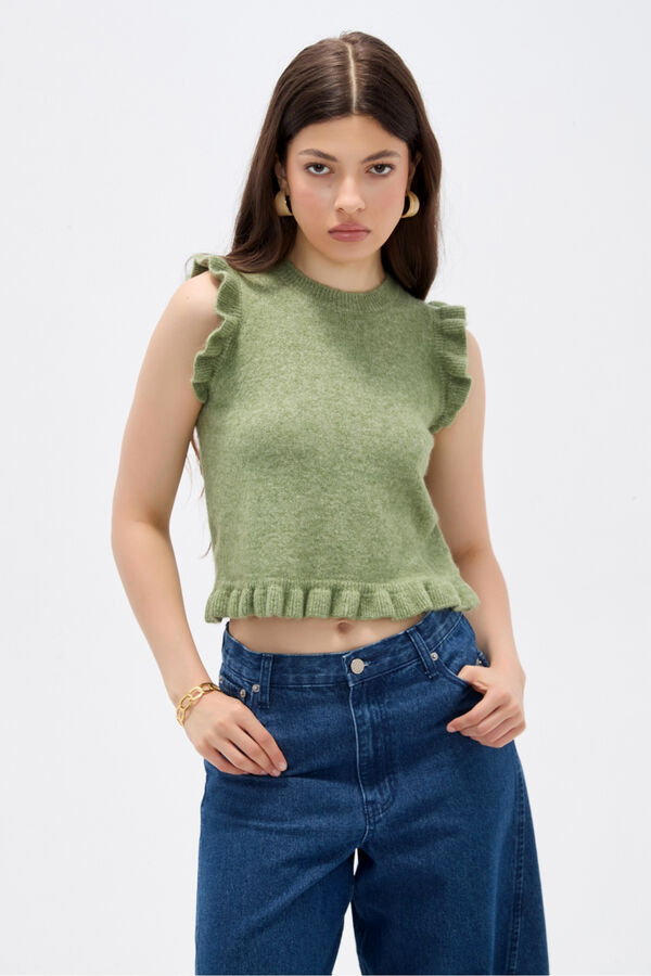 CHALECO HALYRA VERDE PALIDO image number null