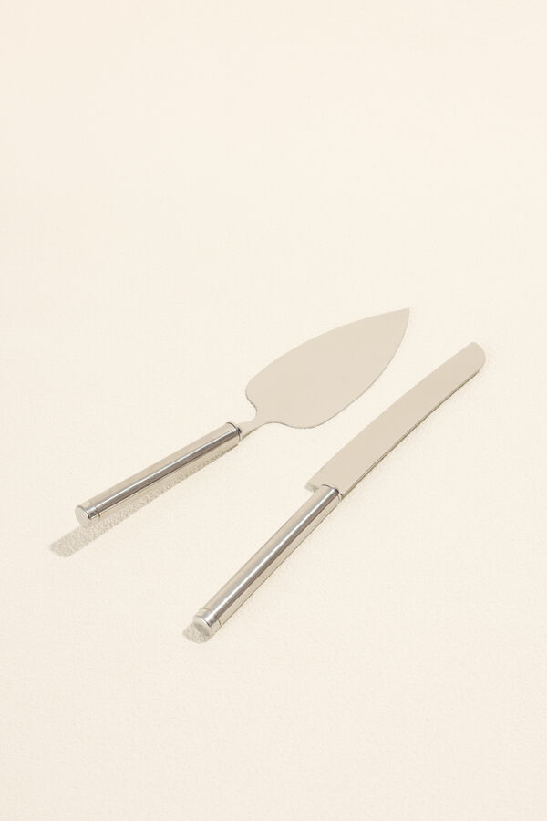 Accesorios Set Cuchillo Torta plateado COLOR UNICO image number null