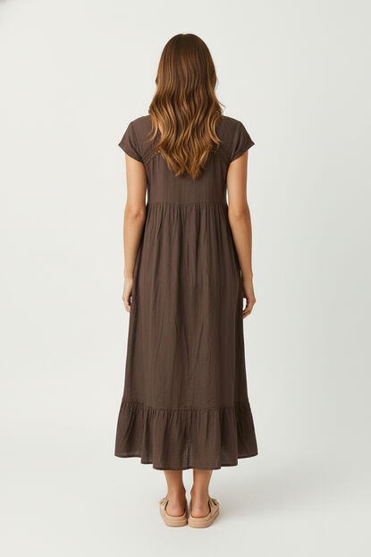 VESTIDO SURENIA TAUPE / MINK / VISON image number null