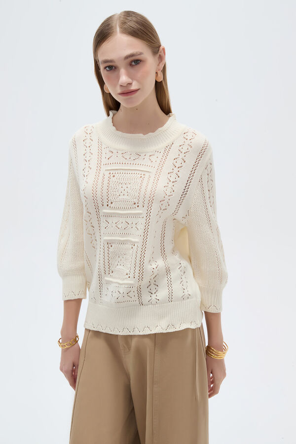 SWEATER STICHOM 70809 CRUDO / NATURAL image number null