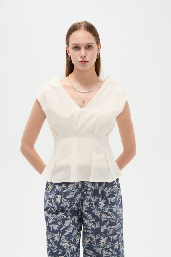 BLUSA KELAN 70809 MARFIL  / OFF WHITE image number null