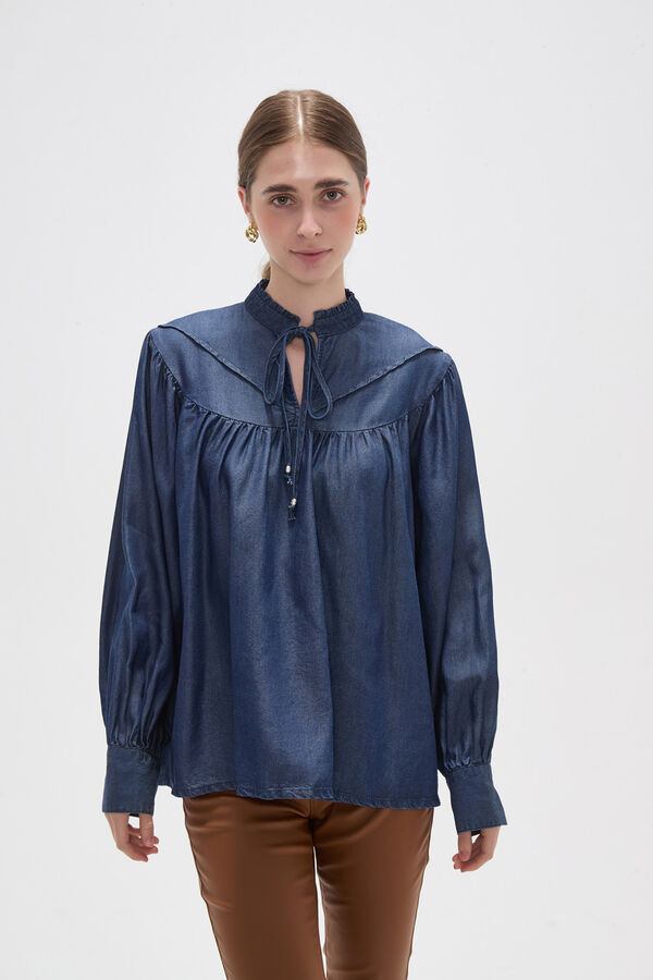 BLUSA FALROS AZUL INDIGO image number null