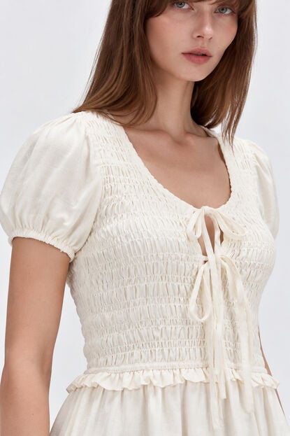 VESTIDO LACARE 70809 MARFIL  / OFF WHITE image number null
