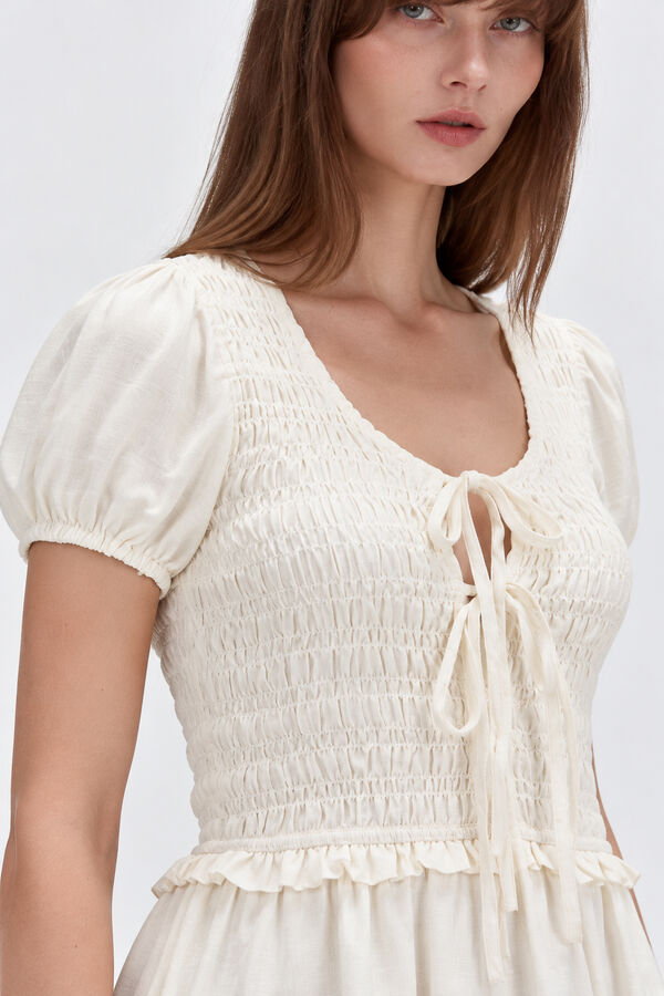 VESTIDO LACARE 70809 MARFIL  / OFF WHITE image number null