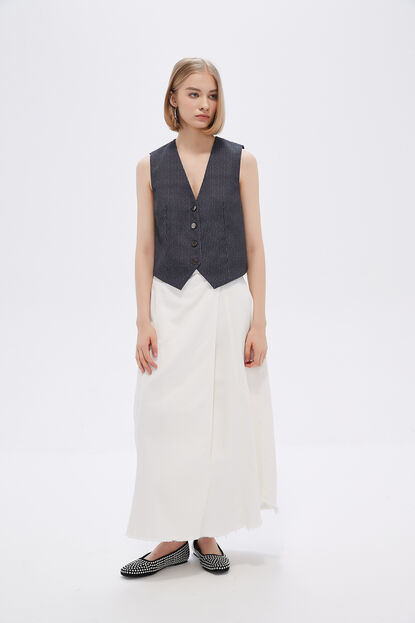 FALDA LUZA MARFIL  / OFF WHITE image number null