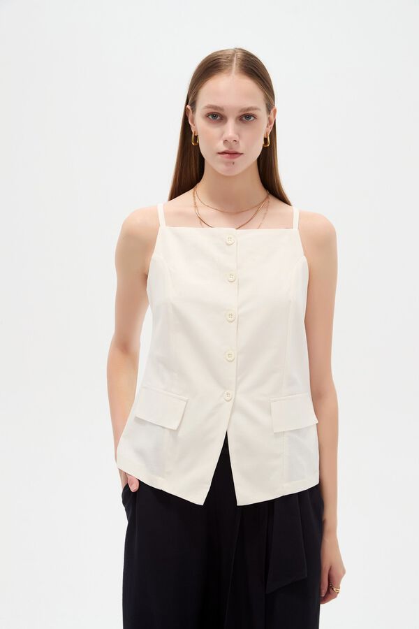 TOPS ZORVIN 70809 MARFIL  / OFF WHITE image number null