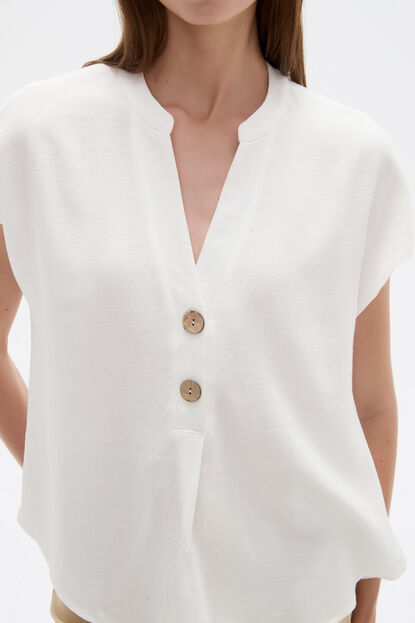 BLUSA LIMBANI 70607 MARFIL  / OFF WHITE image number null