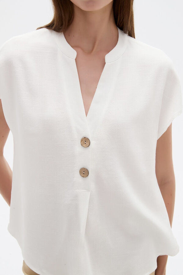 BLUSA LIMBANI 70607 MARFIL  / OFF WHITE image number null