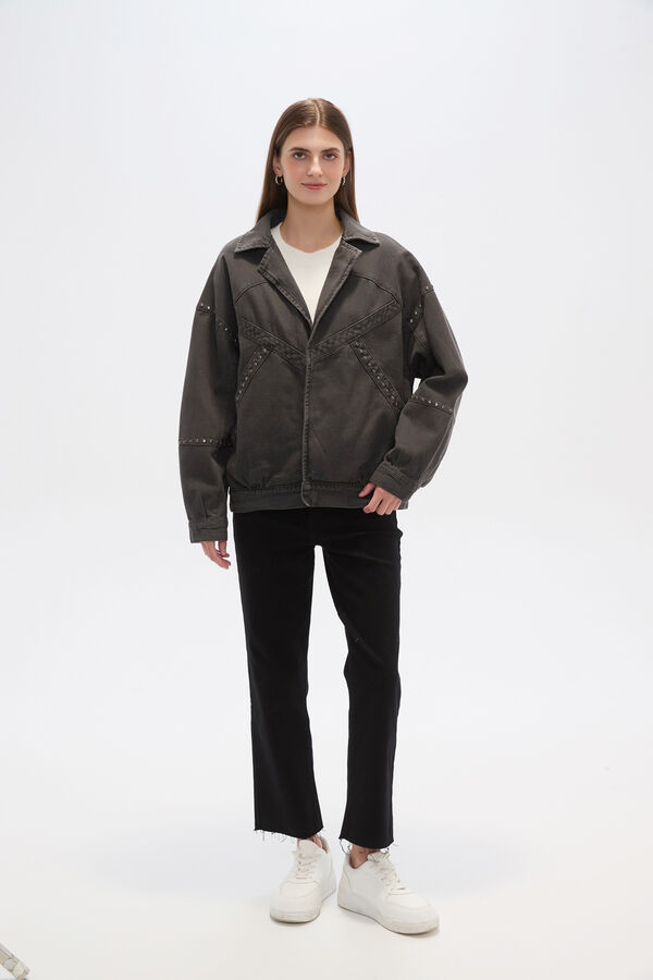 CAMPERA FILOI GRIS OSCURO image number null