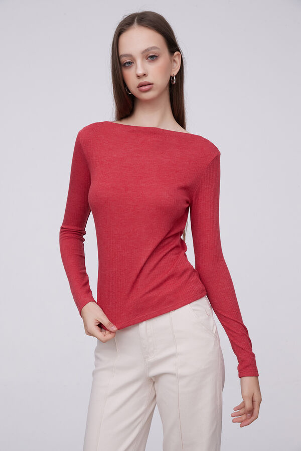 REMERA BILDEIN ROJO OSCURO image number null