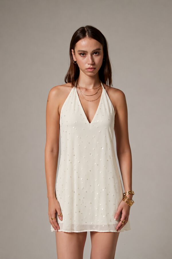 VESTIDO YAIRALI CRUDO / NATURAL image number null